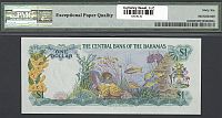 Bahamas, P-35b, 1974 $1 W.C. Allen Signature, R-I 557499, PMG66-EPQ(b)(200).jpg